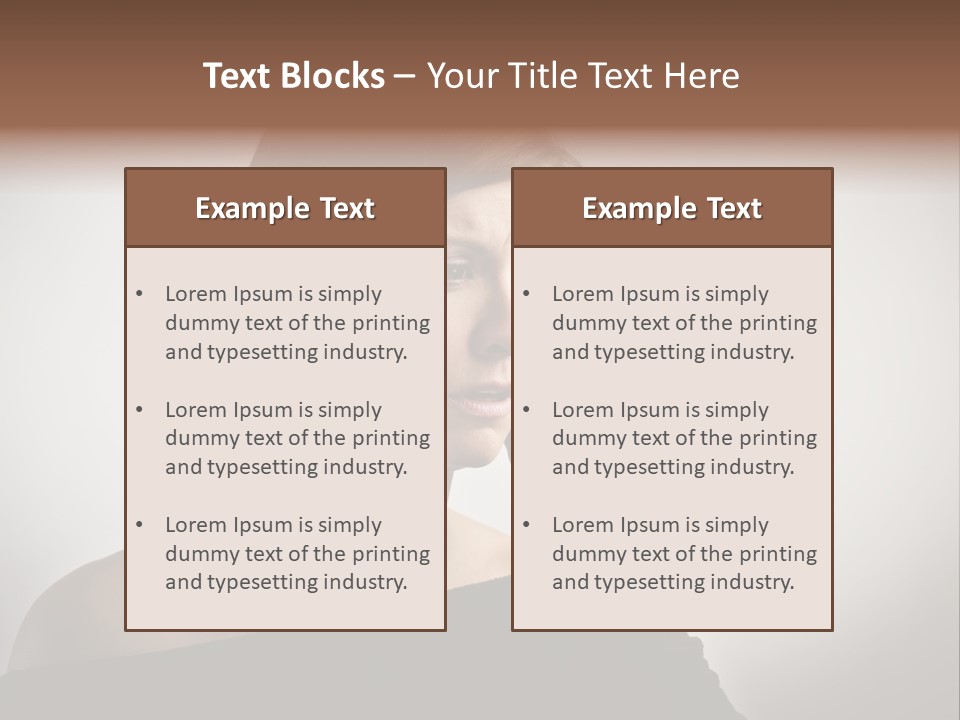 Beautiful Portrait Background PowerPoint Template
