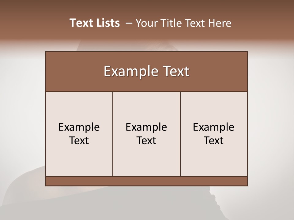 Beautiful Portrait Background PowerPoint Template