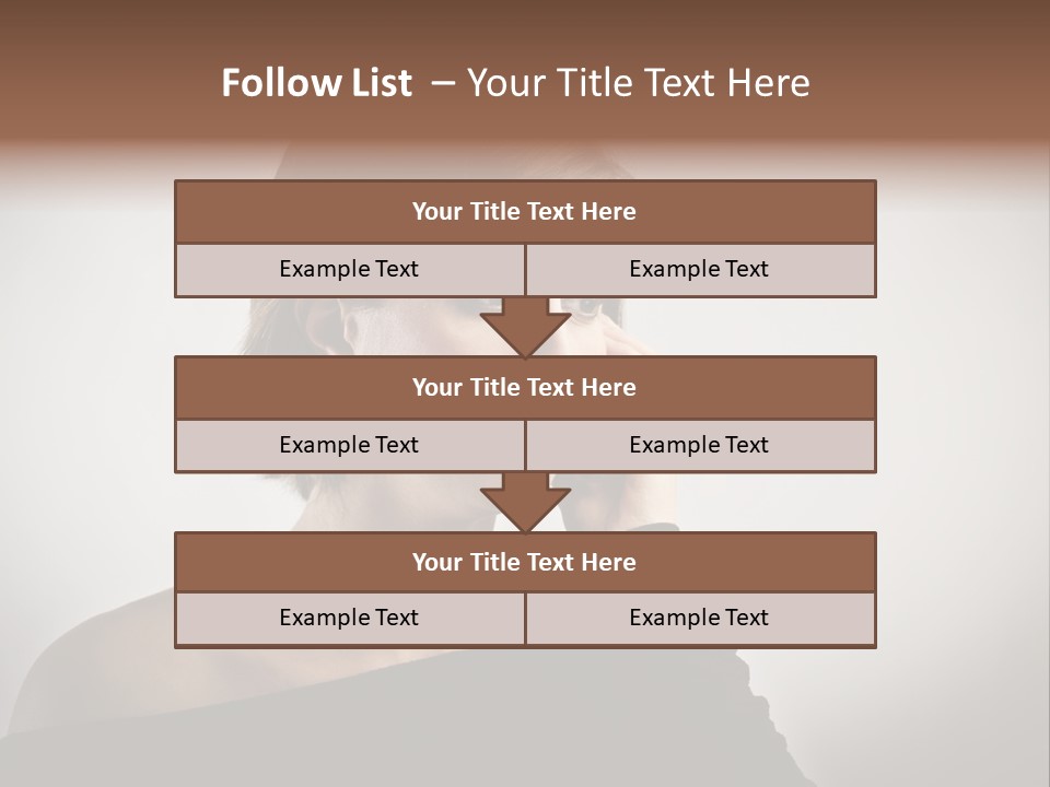 Beautiful Portrait Background PowerPoint Template