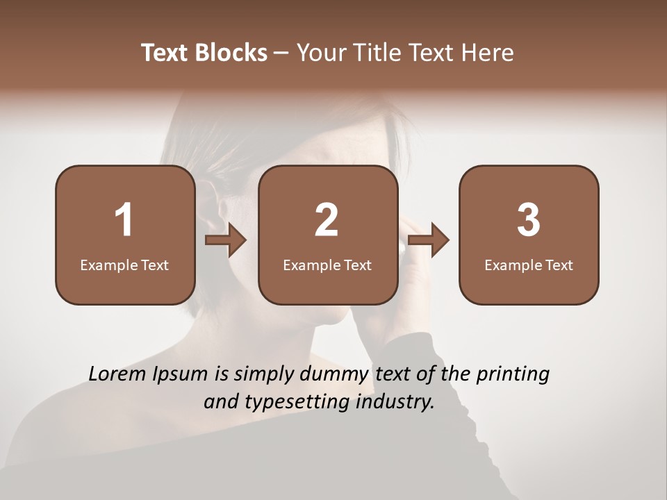 Beautiful Portrait Background PowerPoint Template