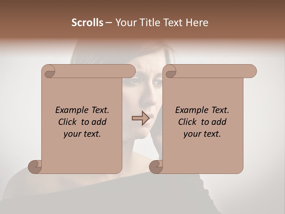 Beautiful Portrait Background PowerPoint Template