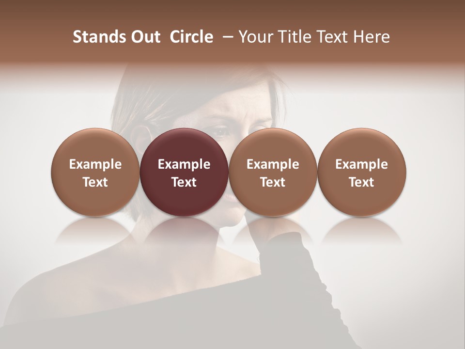 Beautiful Portrait Background PowerPoint Template