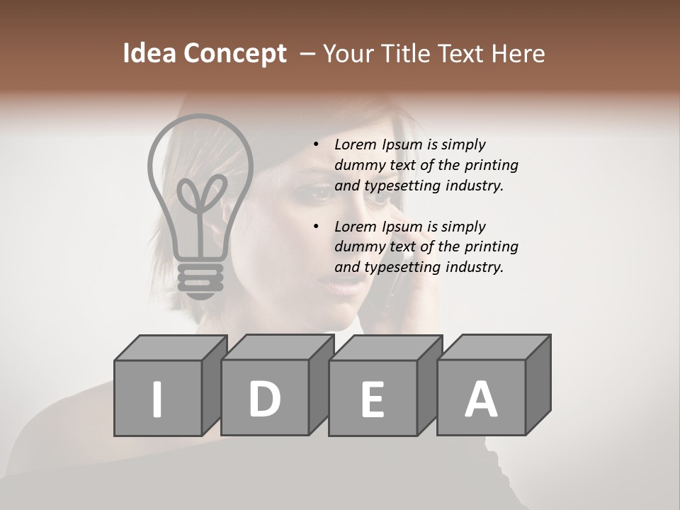 Beautiful Portrait Background PowerPoint Template