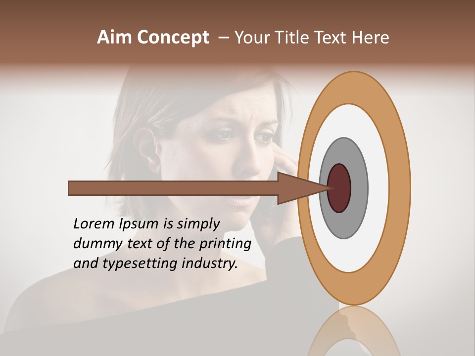 Beautiful Portrait Background PowerPoint Template