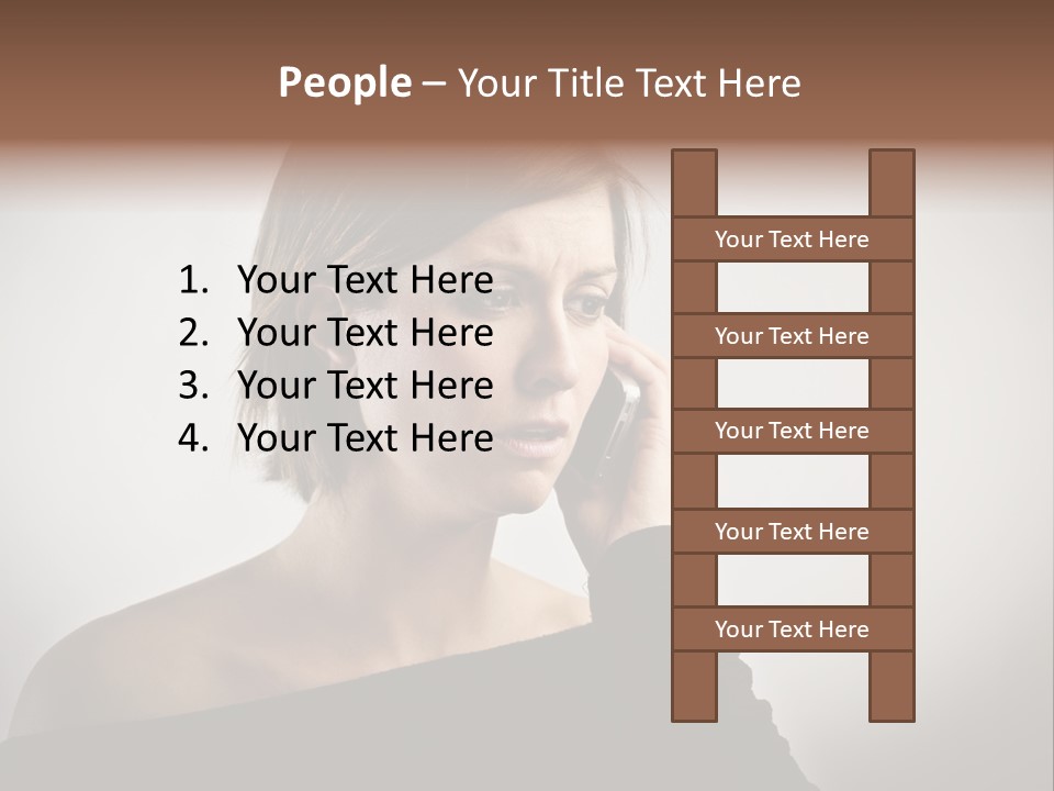 Beautiful Portrait Background PowerPoint Template