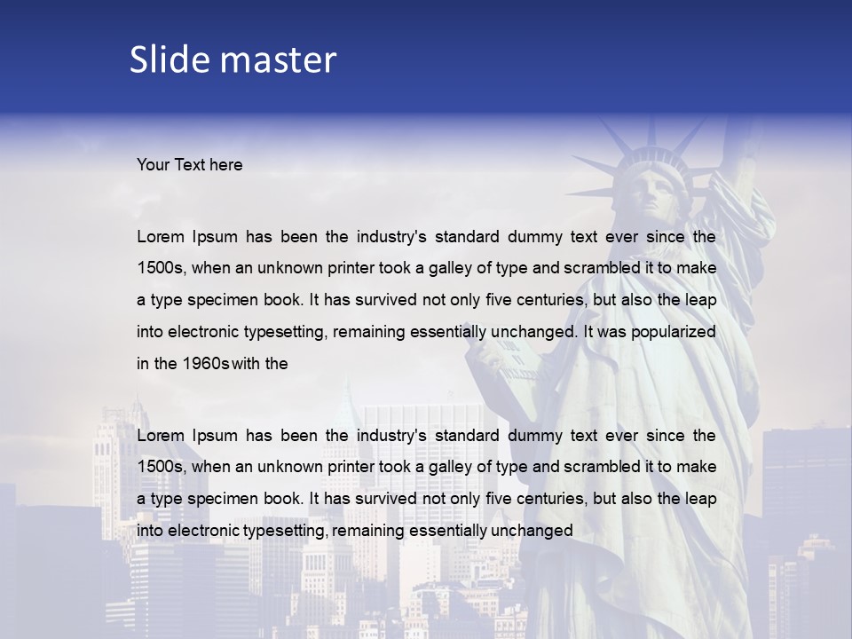 America American Manhattan PowerPoint Template