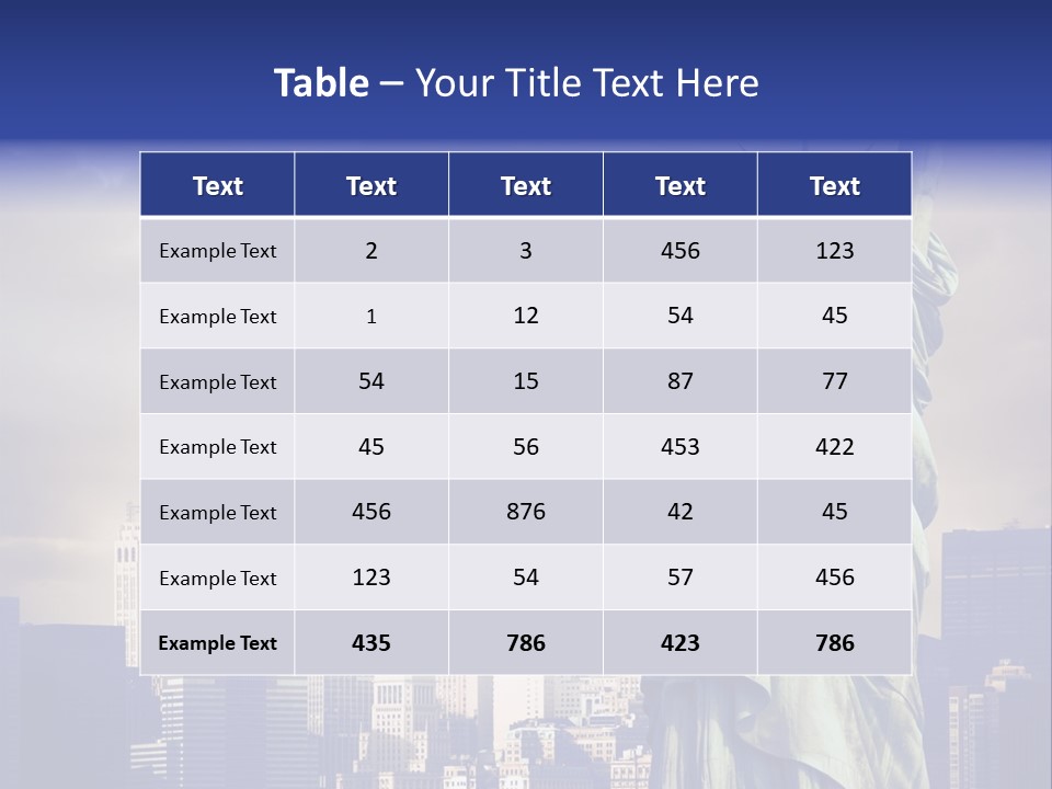 America American Manhattan PowerPoint Template