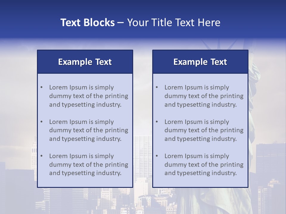 America American Manhattan PowerPoint Template