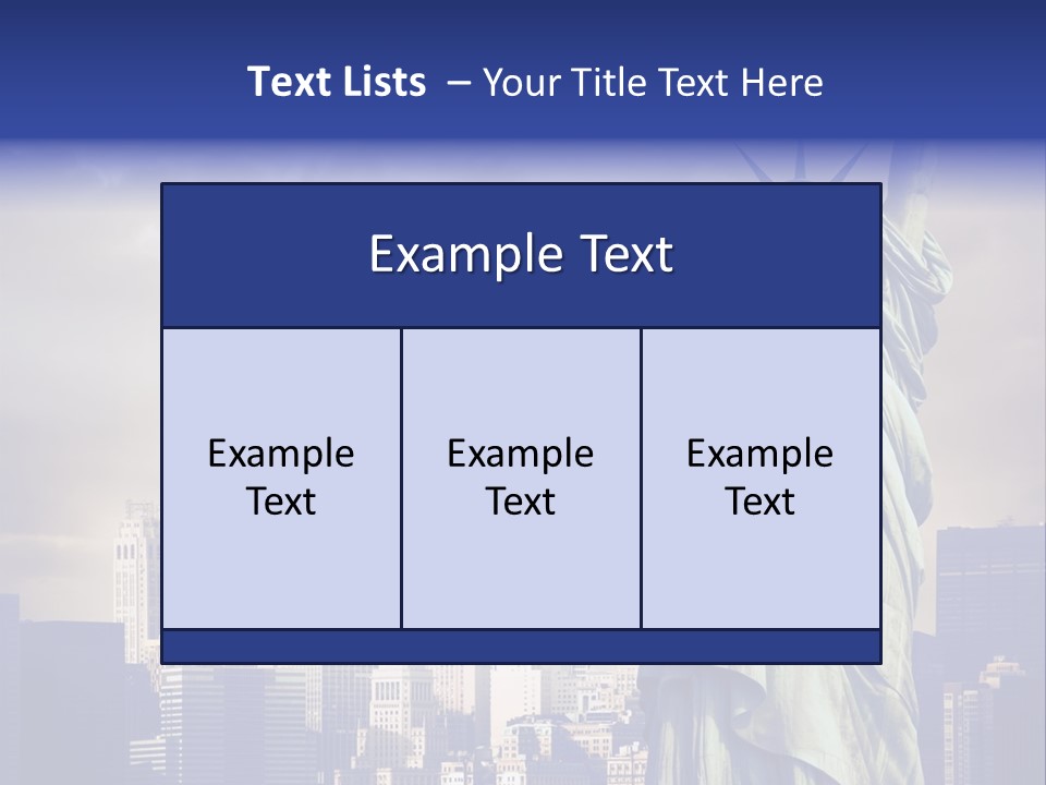 America American Manhattan PowerPoint Template