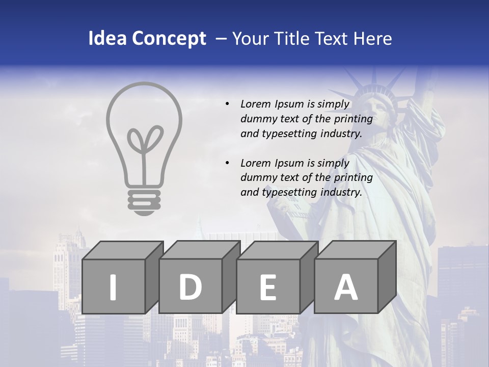 America American Manhattan PowerPoint Template