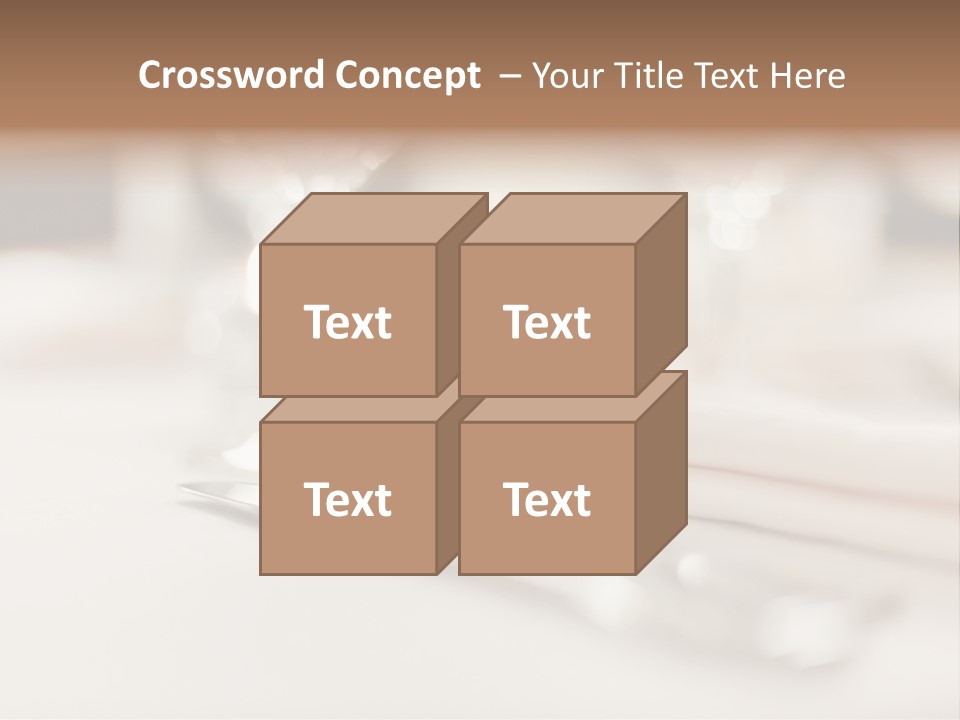 Empty Receptions Silverware PowerPoint Template