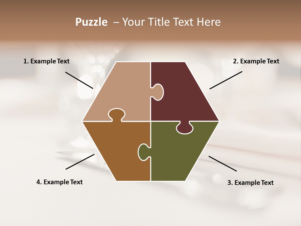 Empty Receptions Silverware PowerPoint Template