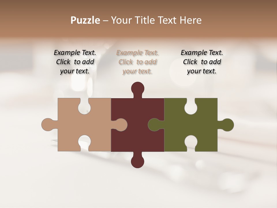 Empty Receptions Silverware PowerPoint Template