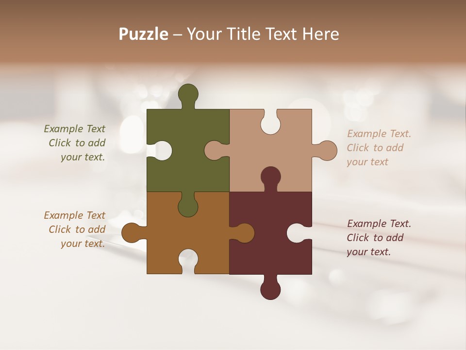 Empty Receptions Silverware PowerPoint Template