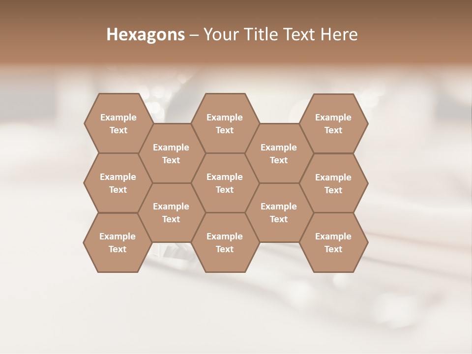 Empty Receptions Silverware PowerPoint Template