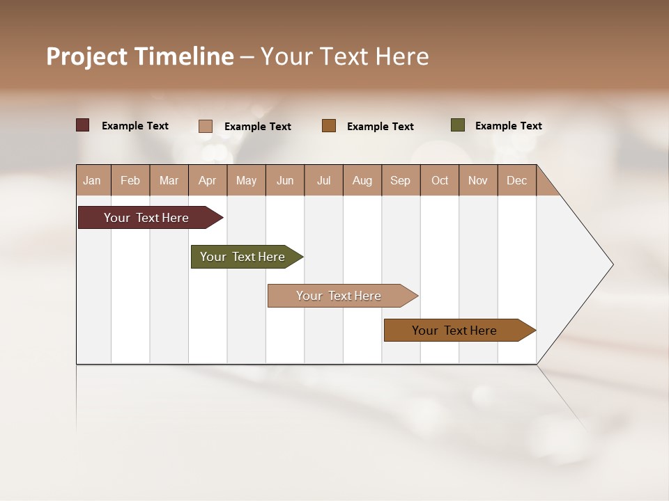 Empty Receptions Silverware PowerPoint Template