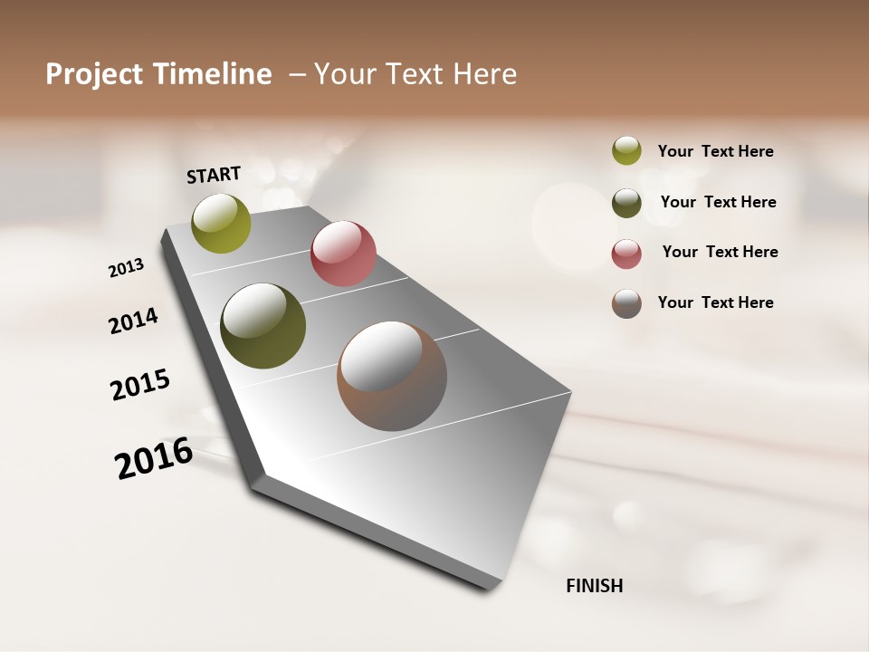 Empty Receptions Silverware PowerPoint Template