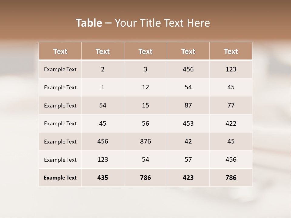 Empty Receptions Silverware PowerPoint Template