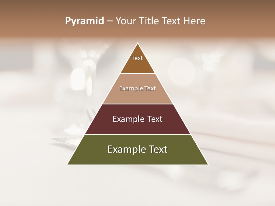 Empty Receptions Silverware PowerPoint Template