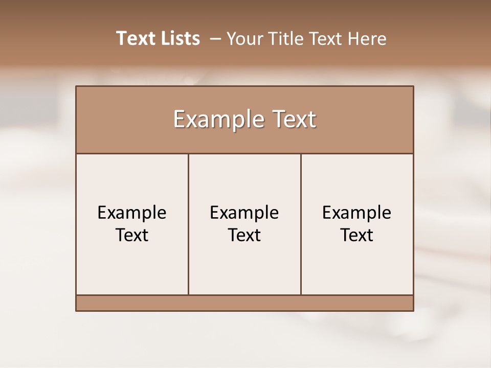 Empty Receptions Silverware PowerPoint Template