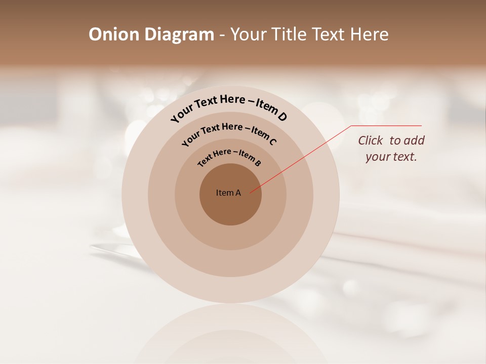 Empty Receptions Silverware PowerPoint Template