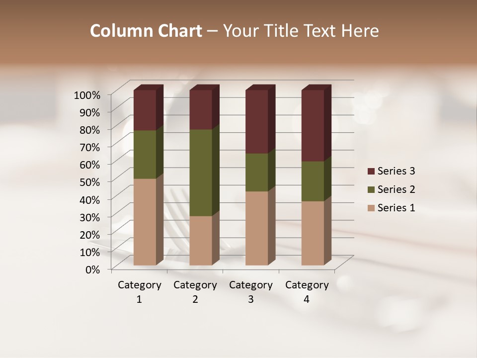 Empty Receptions Silverware PowerPoint Template
