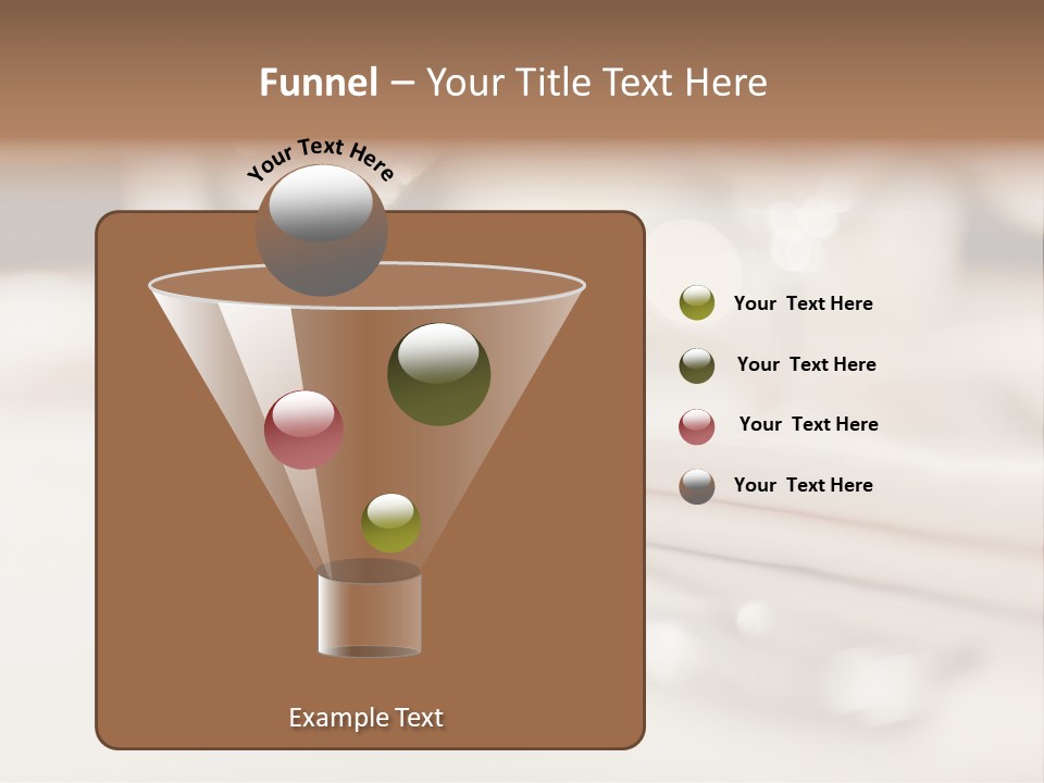 Empty Receptions Silverware PowerPoint Template