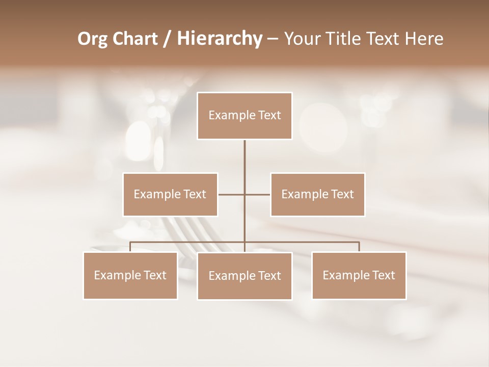 Empty Receptions Silverware PowerPoint Template
