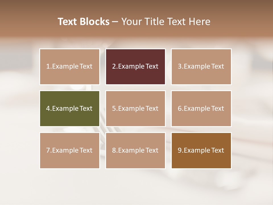 Empty Receptions Silverware PowerPoint Template