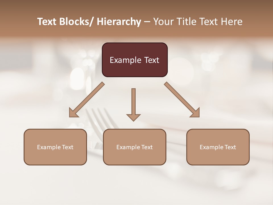 Empty Receptions Silverware PowerPoint Template