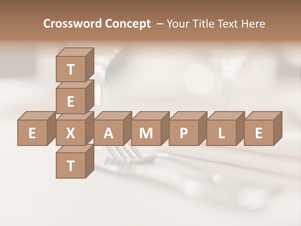 Empty Receptions Silverware PowerPoint Template