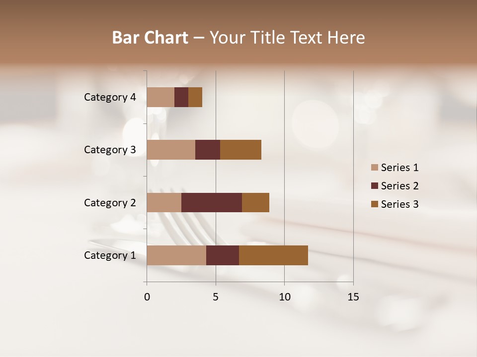 Empty Receptions Silverware PowerPoint Template