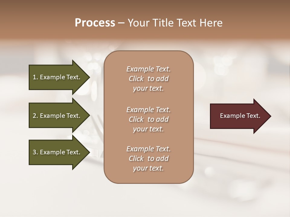 Empty Receptions Silverware PowerPoint Template