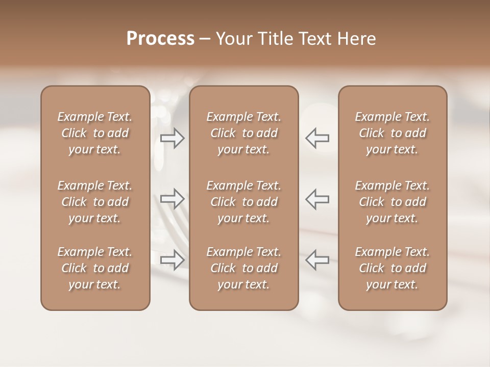 Empty Receptions Silverware PowerPoint Template