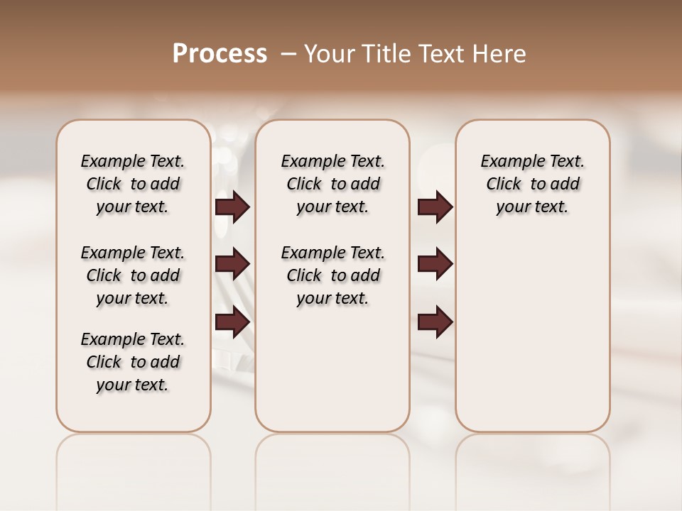 Empty Receptions Silverware PowerPoint Template