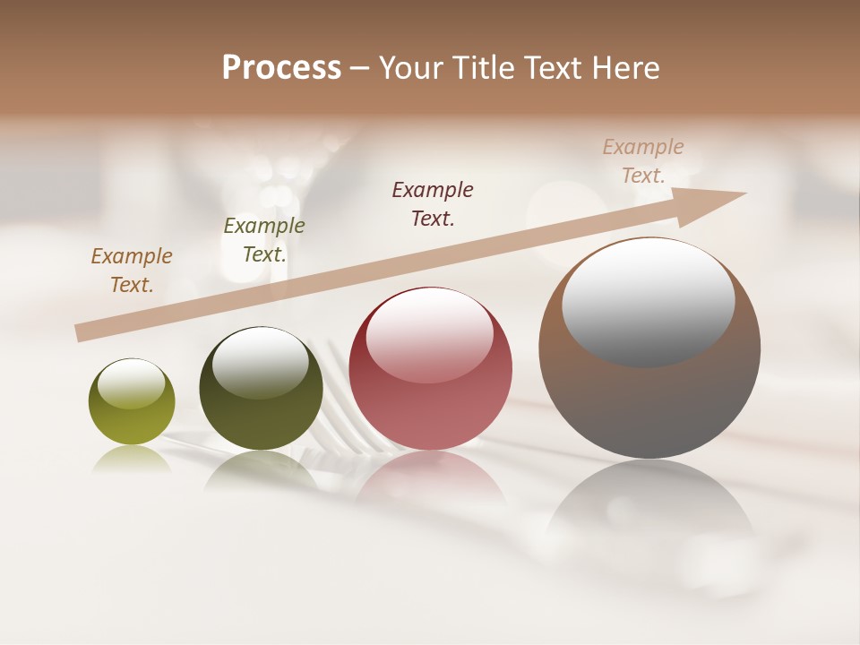 Empty Receptions Silverware PowerPoint Template