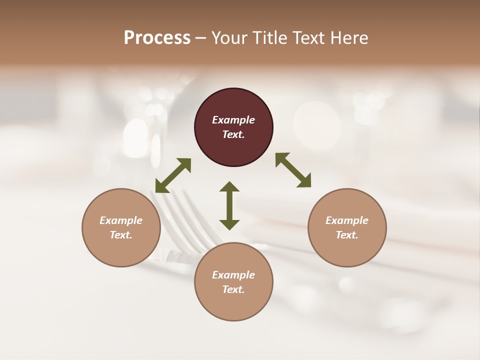 Empty Receptions Silverware PowerPoint Template