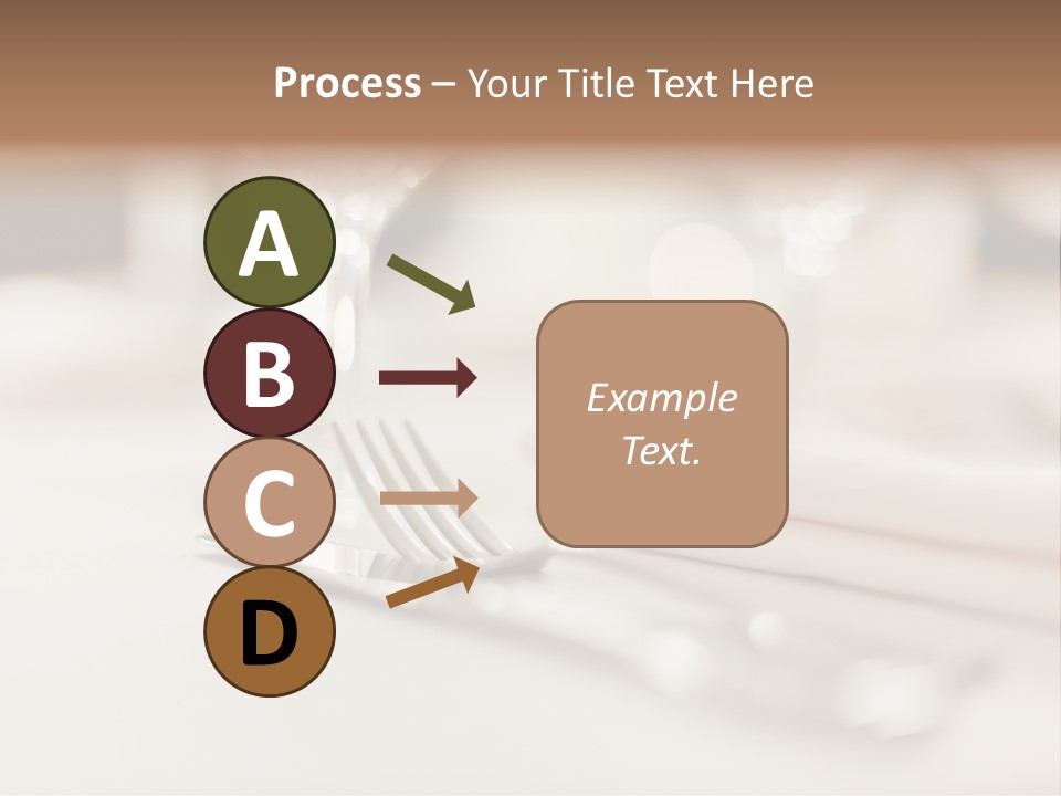 Empty Receptions Silverware PowerPoint Template