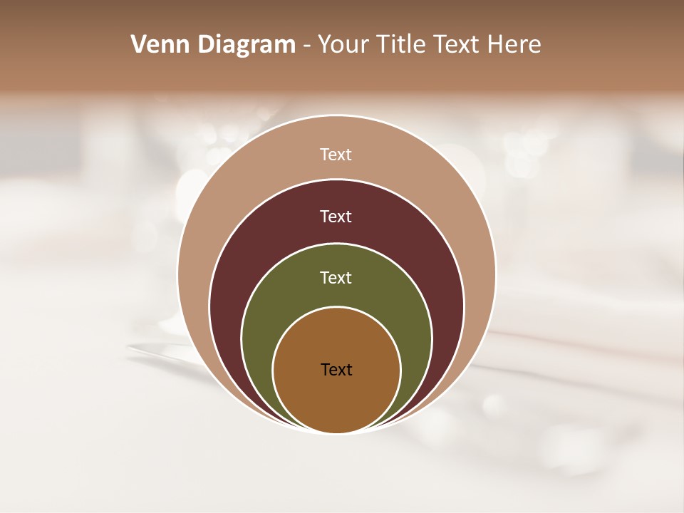 Empty Receptions Silverware PowerPoint Template