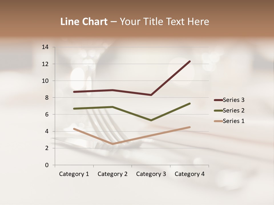 Empty Receptions Silverware PowerPoint Template