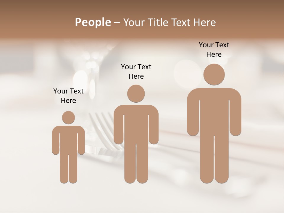 Empty Receptions Silverware PowerPoint Template