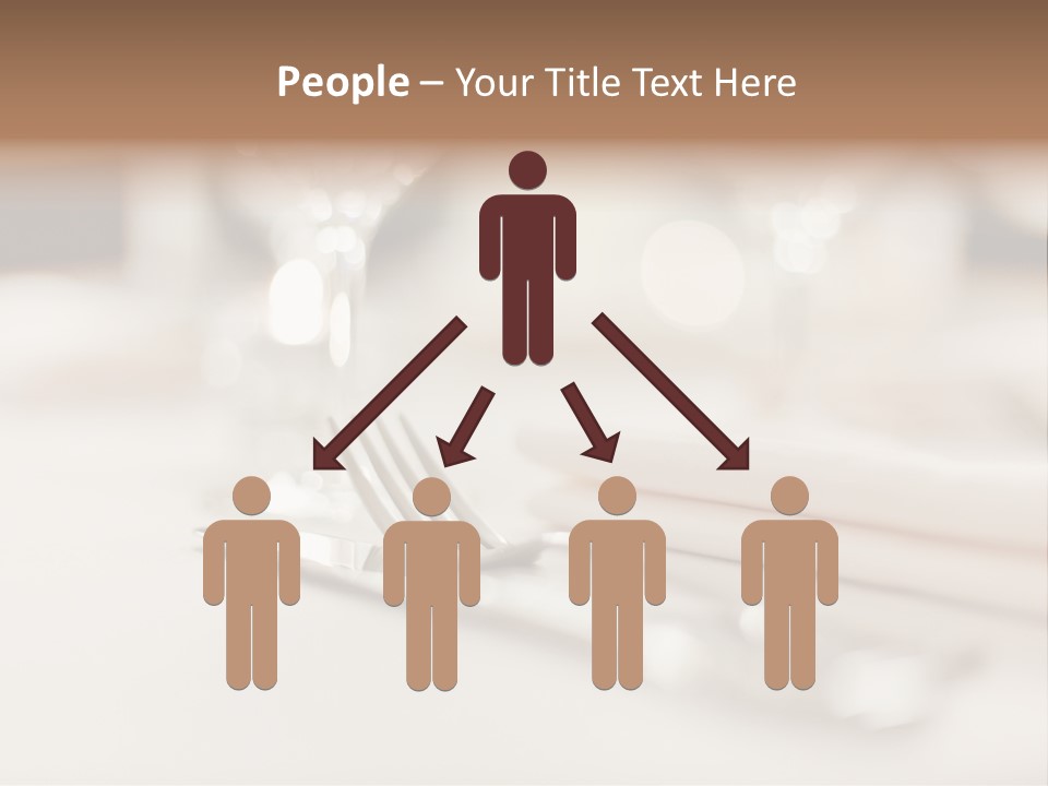 Empty Receptions Silverware PowerPoint Template