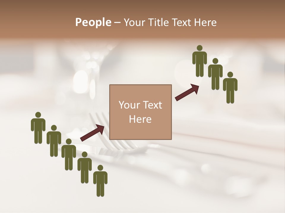 Empty Receptions Silverware PowerPoint Template