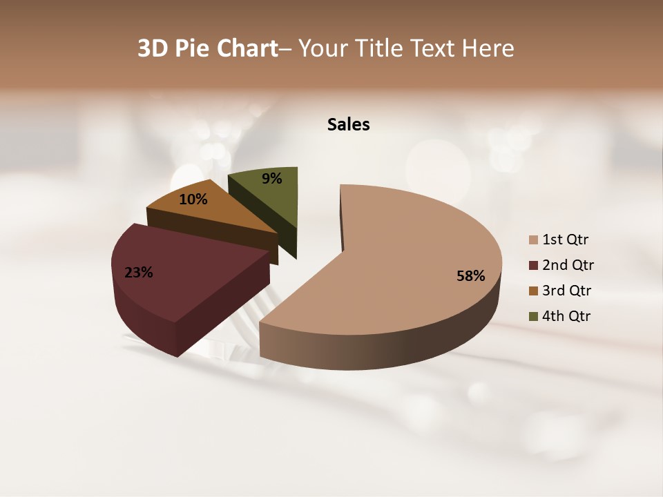 Empty Receptions Silverware PowerPoint Template