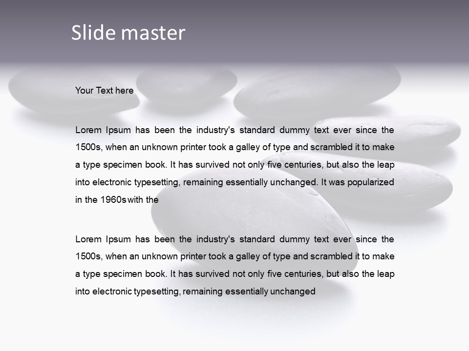 Balance Asia Stone PowerPoint Template