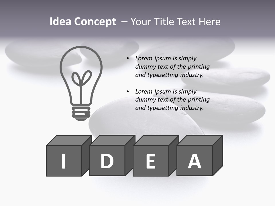 Balance Asia Stone PowerPoint Template