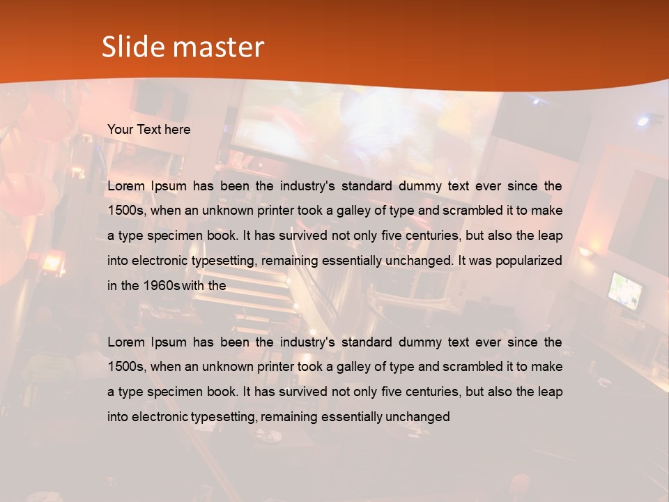 Tavern People Relax PowerPoint Template