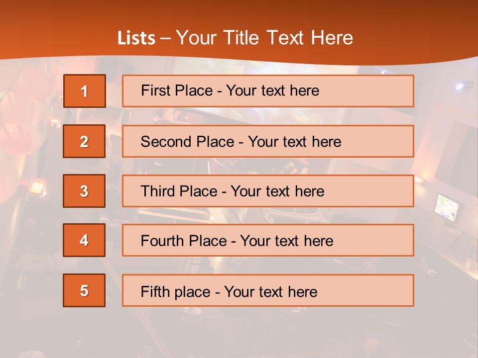 Tavern People Relax PowerPoint Template