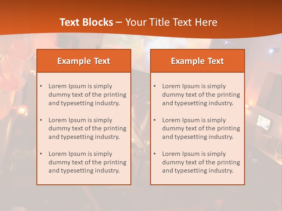 Tavern People Relax PowerPoint Template