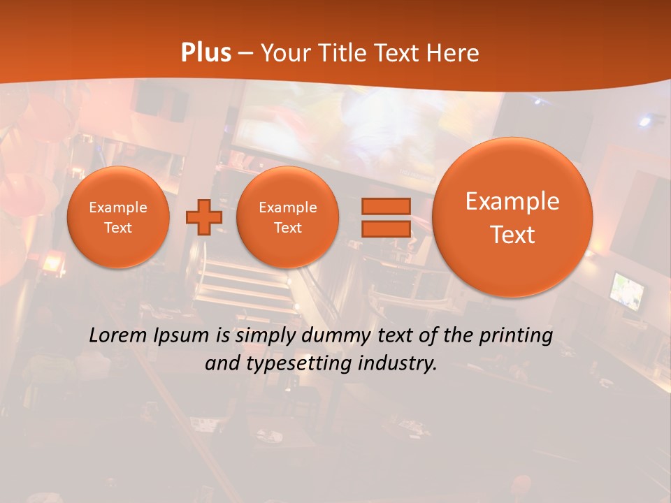 Tavern People Relax PowerPoint Template